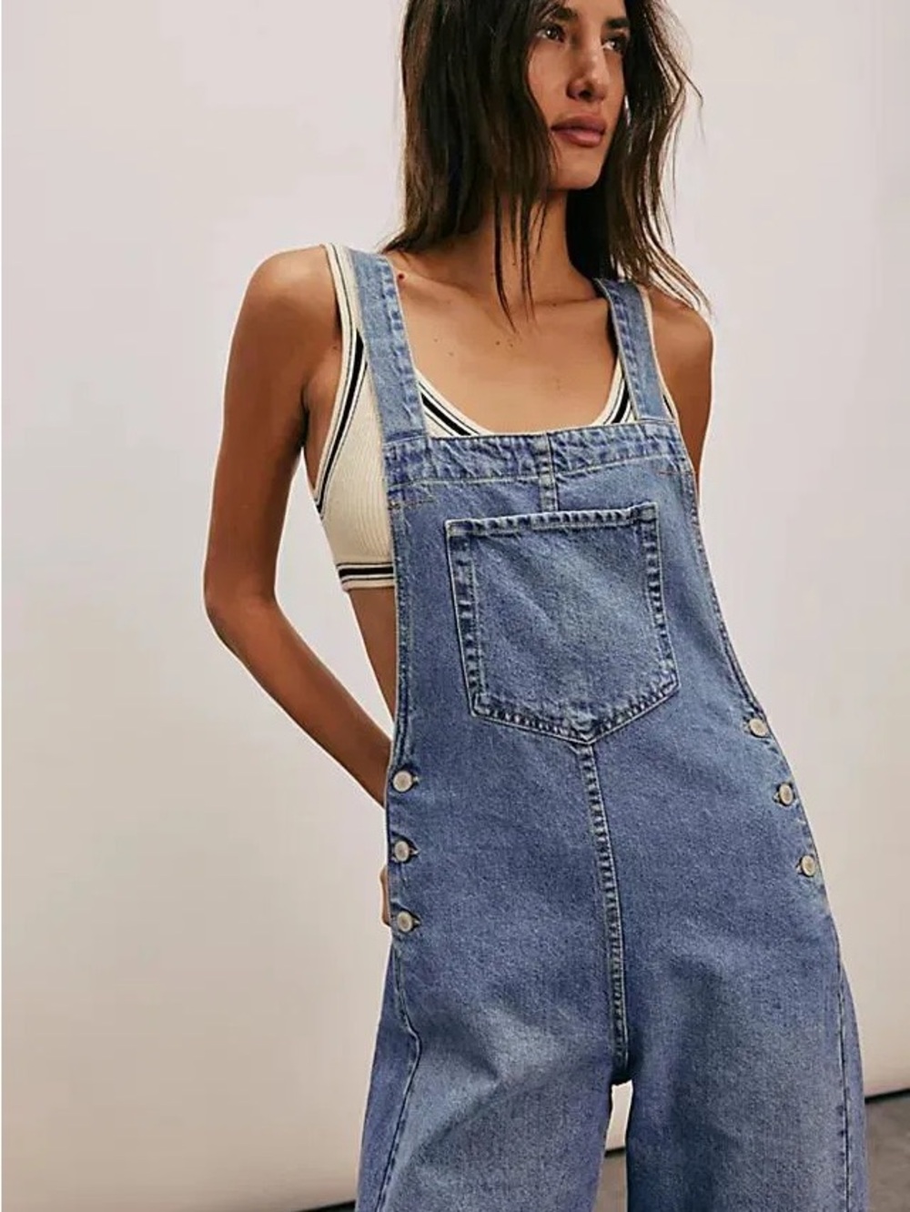 Free People We The Free- Sweet Pea Overalls